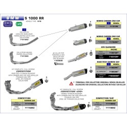 Kit terminale GP2 BMW S 1000 RR 2012 2014