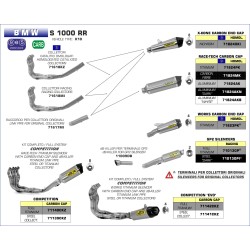 Kit terminale GP2 Dark"" BMW S 1000 RR 2015 2016