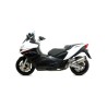 Terminale Race-Tech alluminio "Dark" con fondello carby Aprilia SRV 850 2012 2016