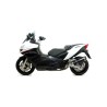 Terminale Race-Tech alluminio "Dark" con fondello carby Aprilia SRV 850 2012 2016