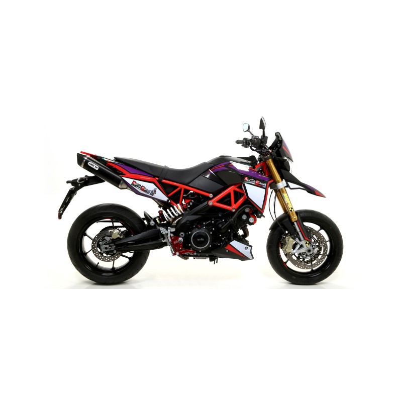 Terminali Thunder alluminio (Dx+Sx) con fondello carby Aprilia DORSODURO 900 2017 2019