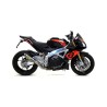 Terminale Race-Tech alluminio White" con fondello carby" Aprilia TUONO V4 1100 2017 2018