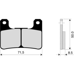 PASTICCHE anteriori ZCOO T004 per GSX-R 600/750 04/07 e GSX-R 1000 04/08 e ZX 10 R 08