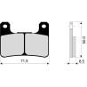 PASTICCHE anteriori ZCOO T004 per GSX-R 600/750 04/07 e GSX-R 1000 04/08 e ZX 10 R 08