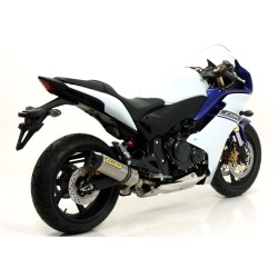 Terminale Thunder Approved carbonio con fondello carby Honda CBR 600 F 2011 2013