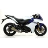 Terminale Thunder Approved carbonio con fondello carby Honda CBR 600 F 2011 2013
