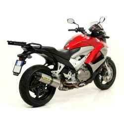 Terminale Race-Tech aluminium Dark" per collettori originali" Honda CROSSRUNNER 800 2011 2014