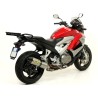 Terminale Race-Tech aluminium Dark" per collettori originali" Honda CROSSRUNNER 800 2011 2014