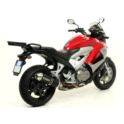 Terminale Race-Tech aluminium Dark" per collettori originali" Honda CROSSRUNNER 800 2011 2014