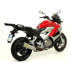 Terminale Race-Tech aluminium Dark" per collettori originali" Honda CROSSRUNNER 800 2011 2014