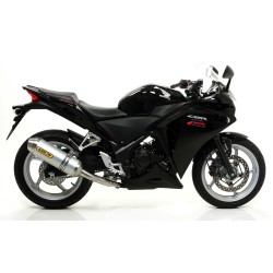 Terminale Race-Tech alluminio Dark" con fondello carby" Honda CBR 250 R 2011 2013