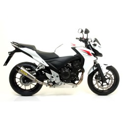 Terminale Race-Tech alluminio Dark" con fondello carby" Honda CB 500 F 2013 2015