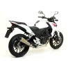 Terminale Race-Tech alluminio Dark" con fondello carby" Honda CB 500 F 2013 2015