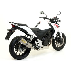 Terminale Race-Tech alluminio Dark" con fondello carby" Honda CB 500 F 2013 2015