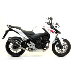 Terminale Race-Tech alluminio Dark" con fondello carby" Honda CB 500 F 2013 2015