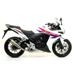 Terminale Race-Tech alluminio Dark" con fondello carby" Honda CBR 500 R 2013 2015