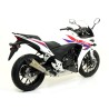 Terminale Race-Tech alluminio Dark" con fondello carby" Honda CBR 500 R 2013 2015