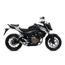 Terminale Race-Tech alluminio Dark" con fondello carby" Honda CB 500 F 2016 2018