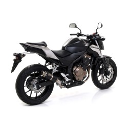 Terminale Race-Tech alluminio Dark" con fondello carby" Honda CB 500 F 2016 2018