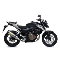 Terminale Race-Tech alluminio Dark" con fondello carby" Honda CB 500 F 2016 2018