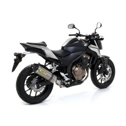 Terminale Race-Tech alluminio Dark" con fondello carby" Honda CB 500 F 2016 2018