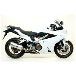 Terminale Race-Tech alluminio con fondello carby Honda VFR 800 F 2014 2016