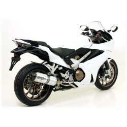 Terminale Race-Tech alluminio Dark" con fondello carby" Honda VFR 800 F 2014 2016