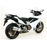 Terminale Race-Tech alluminio Dark" con fondello carby" Honda VFR 800 F 2014 2016