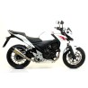 Terminale Race-Tech alluminio White" con fondello carby" Honda CB 500 F 2013 2015