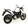 Terminale Race-Tech alluminio White" con fondello carby" Honda CB 500 F 2013 2015