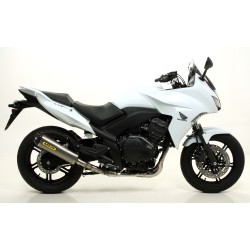 Terminale Race-Tech alluminio White" con fondello carby" Honda CBF 1000 - CBF 1000 ST 2010 2013