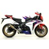 Terminale Indy Race alluminio White" con fondello carby" Honda CBR 1000 RR 2008 2011