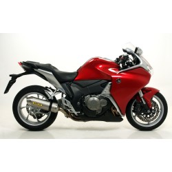 Terminale Race-Tech alluminio White" con fondello carby" Honda VFR 1200 2010 2016