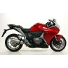 Terminale Race-Tech alluminio White" con fondello carby" Honda VFR 1200 2010 2016