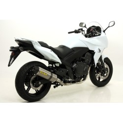 Terminale Race-Tech alluminio White" con fondello carby" Honda CBF 1000 - CBF 1000 ST 2010 2013