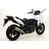 Terminale Race-Tech alluminio White" con fondello carby" Honda CBF 1000 - CBF 1000 ST 2010 2013