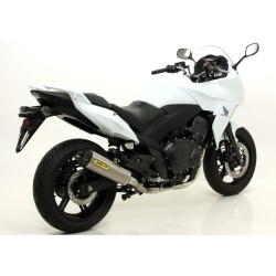 Terminale Race-Tech alluminio White" con fondello carby" Honda CBF 1000 - CBF 1000 ST 2010 2013