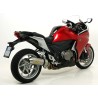 Terminale Race-Tech alluminio White" con fondello carby" Honda VFR 1200 2010 2016