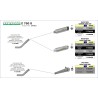 Terminale Race-Tech Approved titanio L 350mm Kawasaki Z 750 S 2005 2006