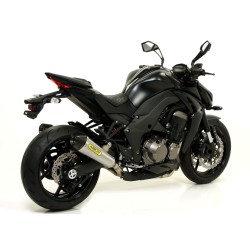 Terminali Thunder Approved Titanio (Dx+Sx) con fondello carby Kawasaki Z 1000 2014 2016