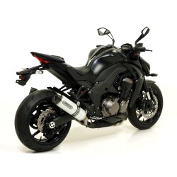 Terminali Thunder Approved Titanio (Dx+Sx) con fondello carby Kawasaki Z 1000 2014 2016