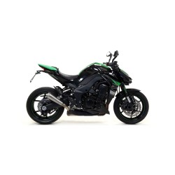 Terminali Thunder Approved Titanio (Dx+Sx) con fondello carby Kawasaki Z 1000 2017 2020