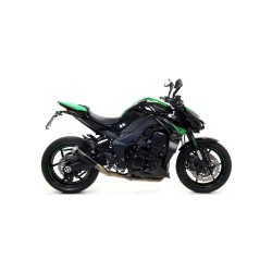 Terminali Thunder Approved Titanio (Dx+Sx) con fondello carby Kawasaki Z 1000 2017 2020