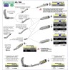 Raccordo per terminali Race-Tech e Works per collettori Arrow Kawasaki ZX-10R 2011 2015