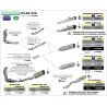 Terminale Race-Tech titanio con fondello carby Kawasaki ZX-6R 636 2013 2016