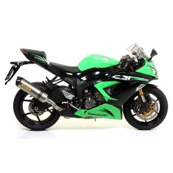 Terminale Race-Tech titanio con fondello carby Kawasaki ZX-6R 636 2013 2016