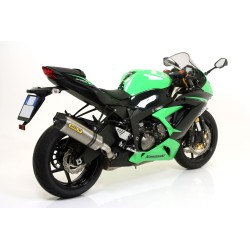 Terminale Race-Tech titanio con fondello carby Kawasaki ZX-6R 636 2013 2016