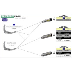 Terminale Race-Tech carbonio con fondello carby Kawasaki ER-6N 2012 2016