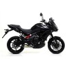 Terminale Race-Tech Approved alluminio Dark" con fondello carby" Kawasaki Versys 650 2015 2016