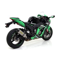 Terminale Race-Tech alluminio Dark" con fondello carby" Kawasaki ZX-10R 2016 2019